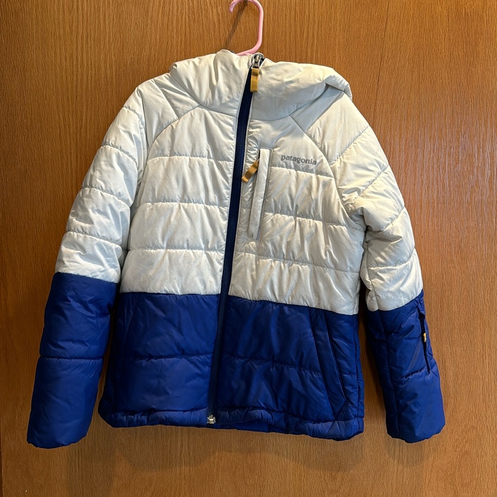 Girls Patagonia Hi-Loft Down Sweater Hoodie